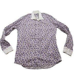 ETRO Milano Paisley Print Button Down Shirt Mens Long Sleeve Made in Italy